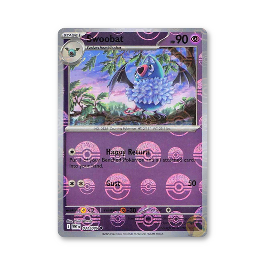 Swoobat (Poke Ball Pattern) - 037/086 (White Flare)