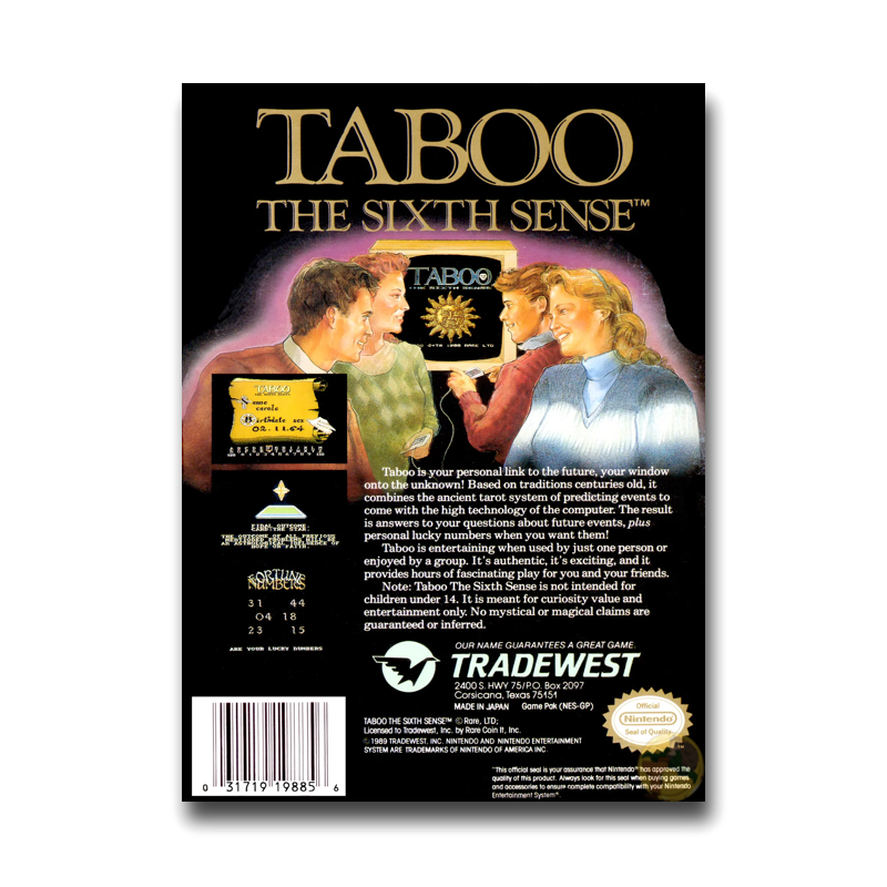 Taboo: The Sixth Sense (Nintendo NES)