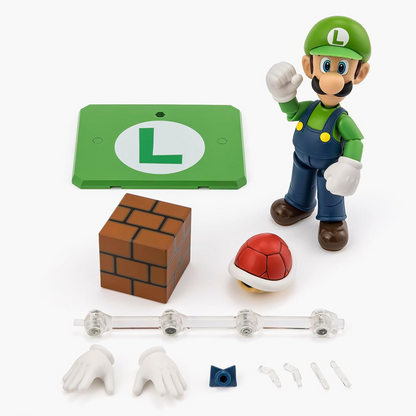 Tamashii Nations S.H.Figuarts: Super Mario - Luigi Action Figure (Bandai)