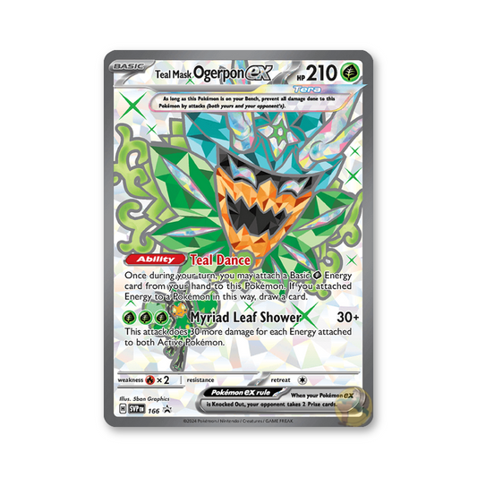 Teal Mask Ogerpon ex - 166 (Scarlet & Violet Promo Cards)