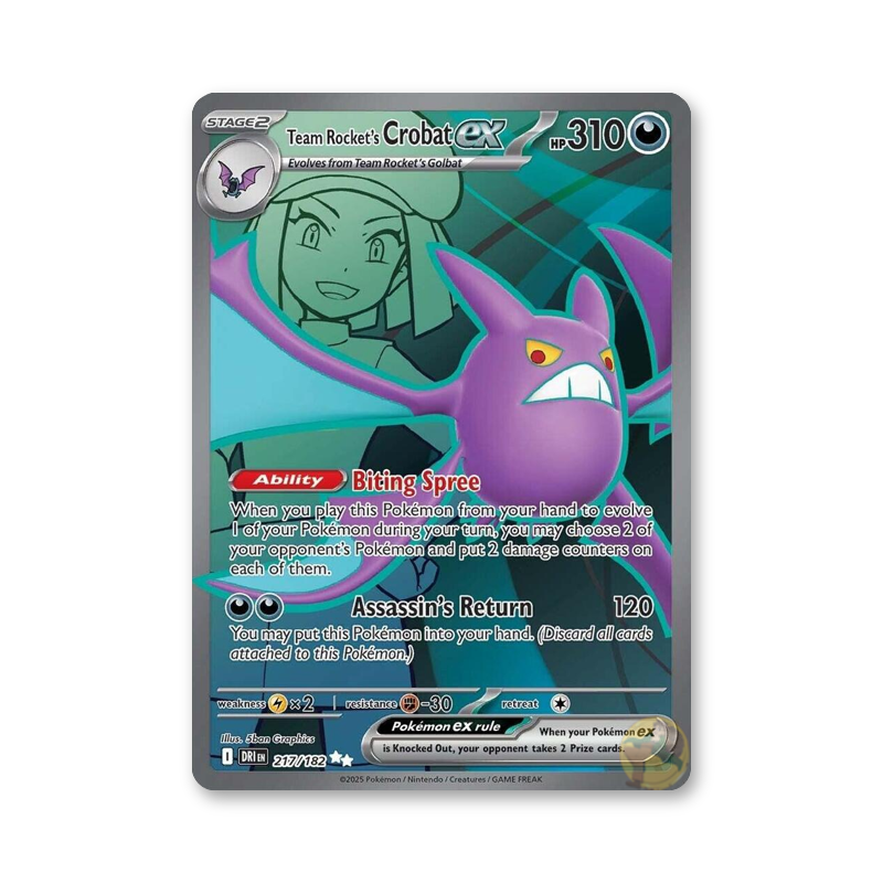 Team Rocket's Crobat ex - 217/182 (Destined Rivals)