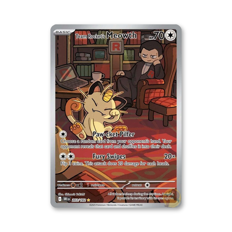 Team Rocket's Meowth - 203/182 (Destined Rivals)