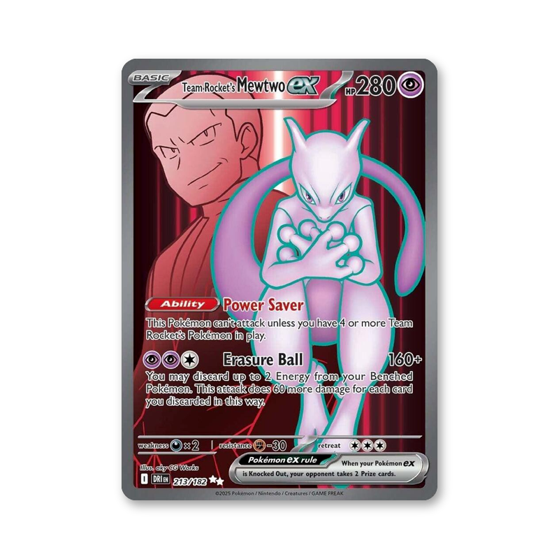 Team Rocket's Mewtwo ex - 213/182 (Destined Rivals)