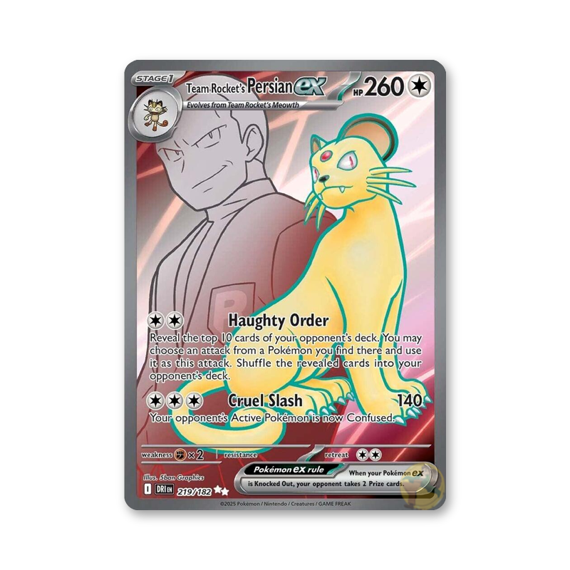 Team Rocket's Persian ex - 219/182 (Destined Rivals)