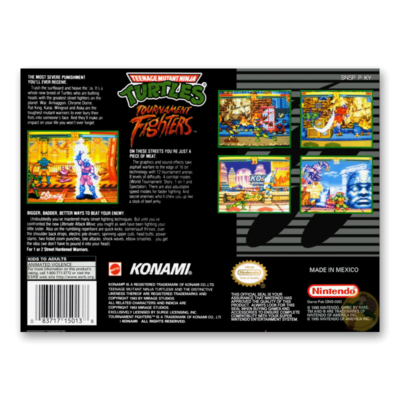 Teenage Mutant Ninja Turtles: Tournament Fighters (Nintendo SNES)