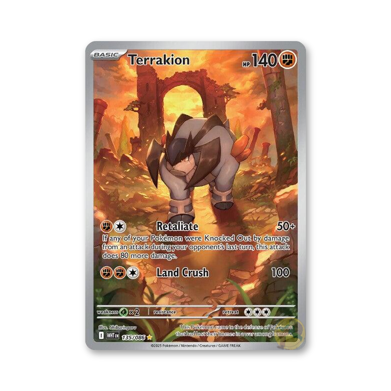Terrakion - 135/086 (White Flare)