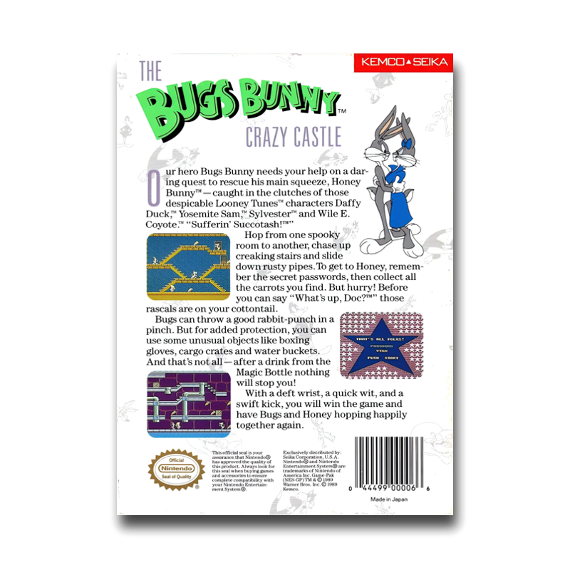 The Bugs Bunny Crazy Castle (Nintendo NES)