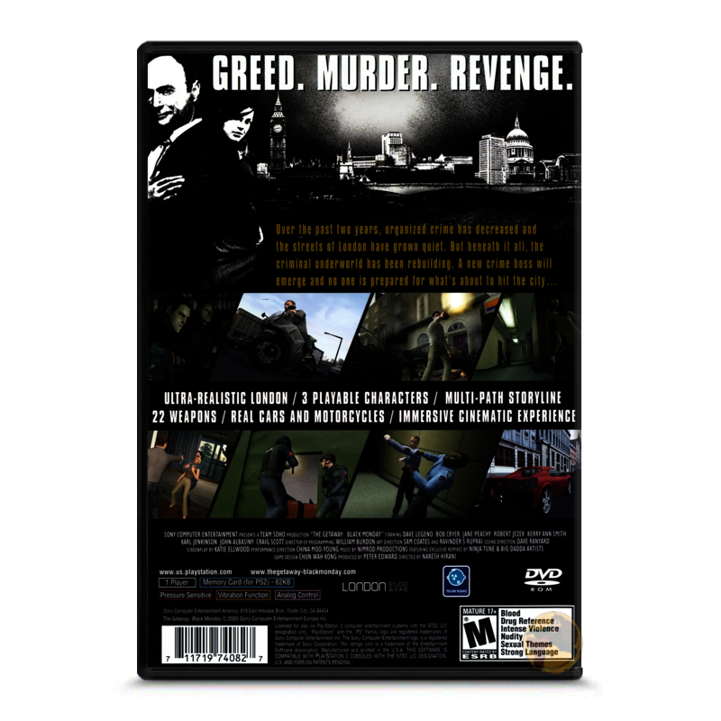 The Getaway: Black Monday (PlayStation 2)