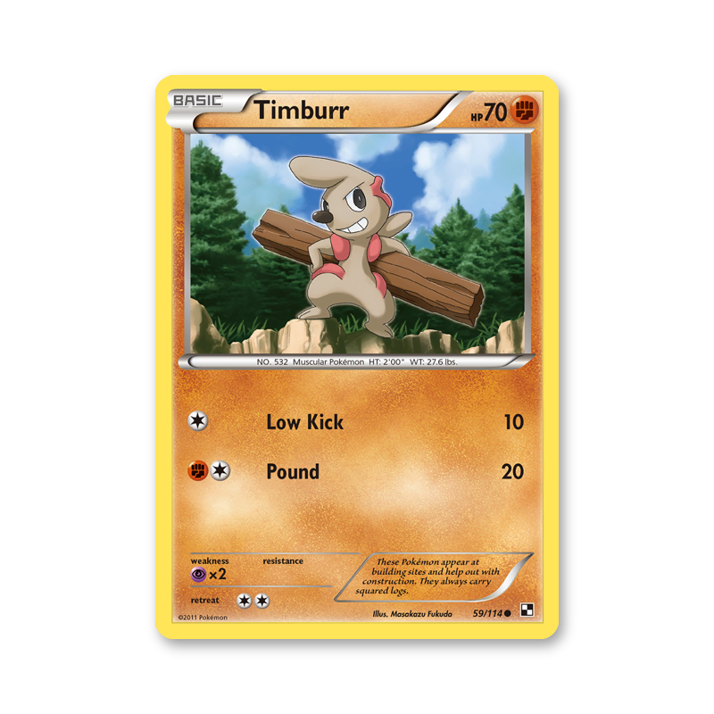 Timburr - 59/114 (Black and White)