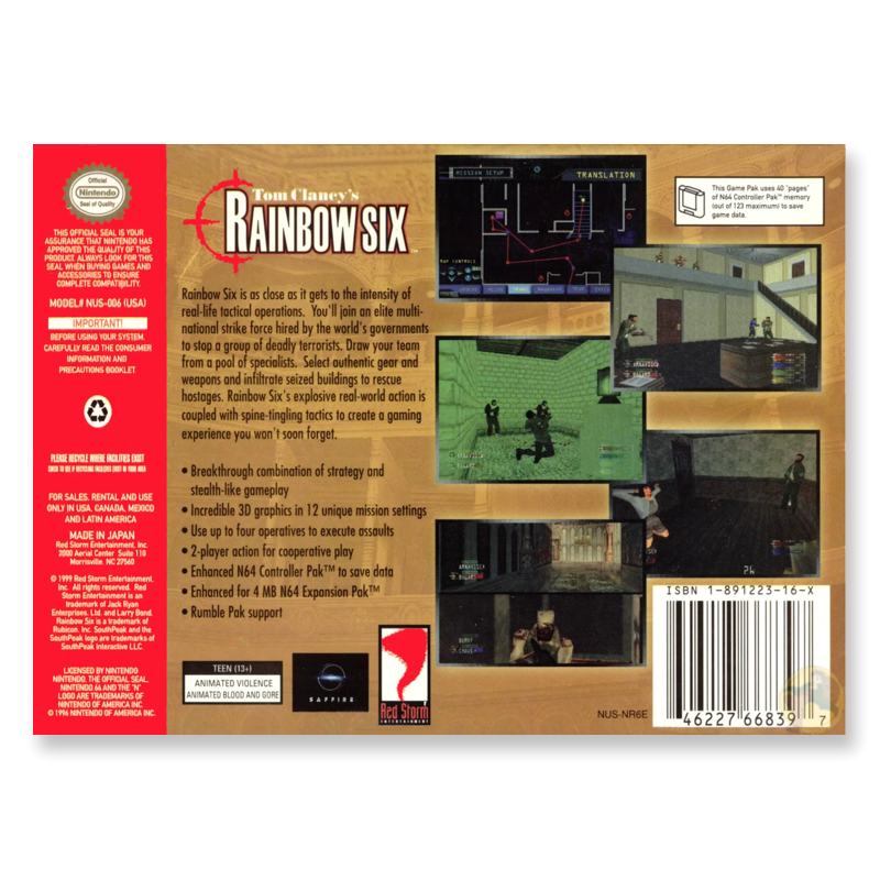 Tom Clancy's Rainbow Six (Nintendo 64)