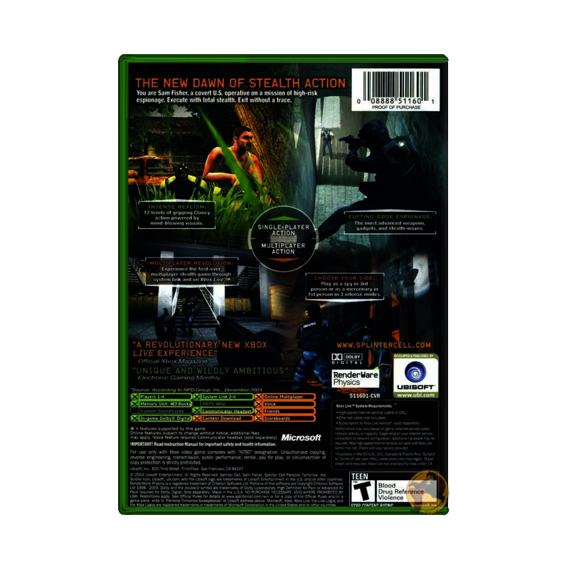 Tom Clancy's Splinter Cell: Pandora Tomorrow (Microsoft Xbox)