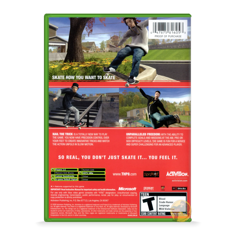 Tony Hawk's Project 8 (Microsoft Xbox)