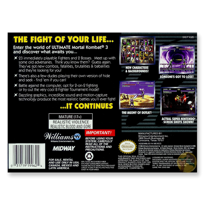Ultimate Mortal Kombat 3 (Nintendo SNES)