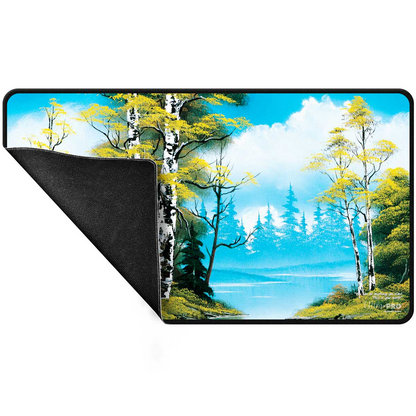 Ultra Pro - Bob Ross: Lakeside Path Black Stitched Playmat