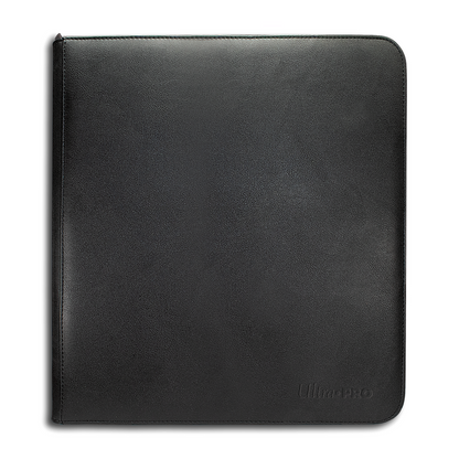 Ultra Pro Portfolio: Vivid Black Zippered PRO-Binder Album (12-Pocket)