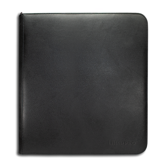 Ultra Pro Portfolio: Vivid Black Zippered PRO-Binder Album (12-Pocket)
