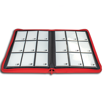 Ultra Pro Portfolio: Vivid Red Zippered PRO-Binder Album (9-Pocket)