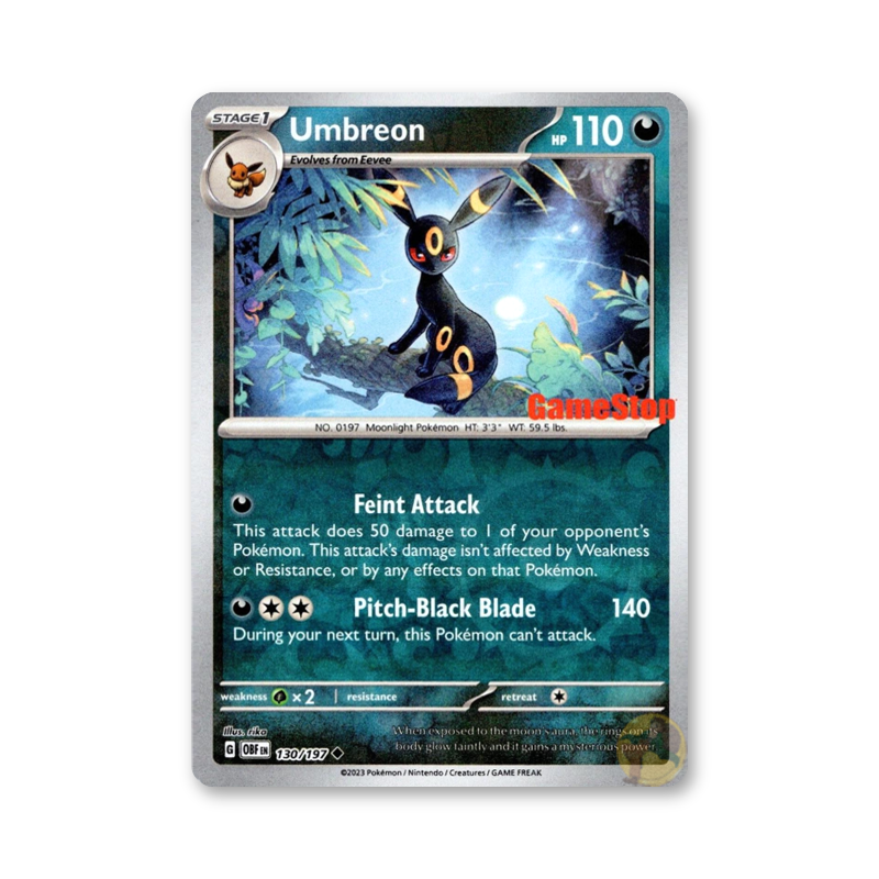 Umbreon (GameStop Exclusive) 130/197 (Scarlet & Violet Promo Cards)
