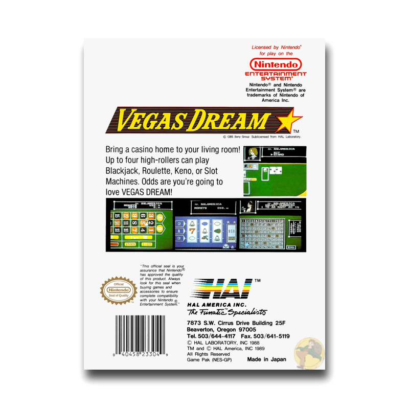 Vegas Dream (Nintendo NES)