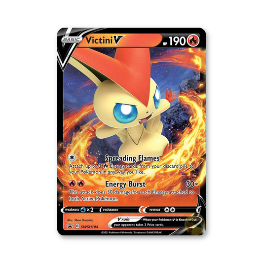 Victini V - SWSH104 (Sword & Shield Promo Cards)
