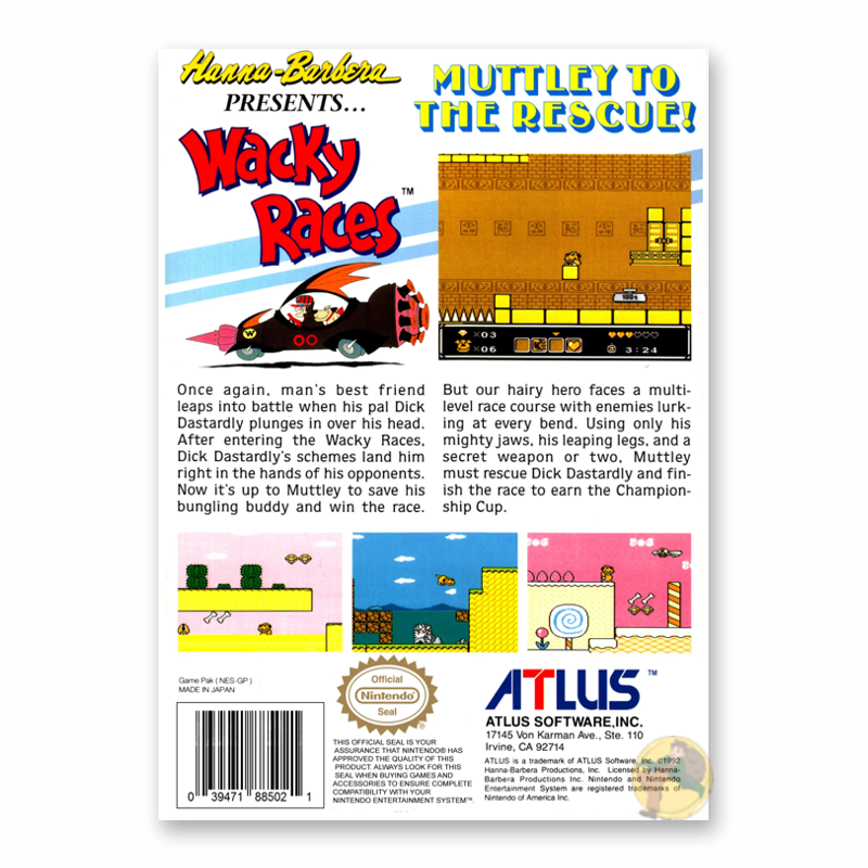 Wacky Races (Nintendo NES)