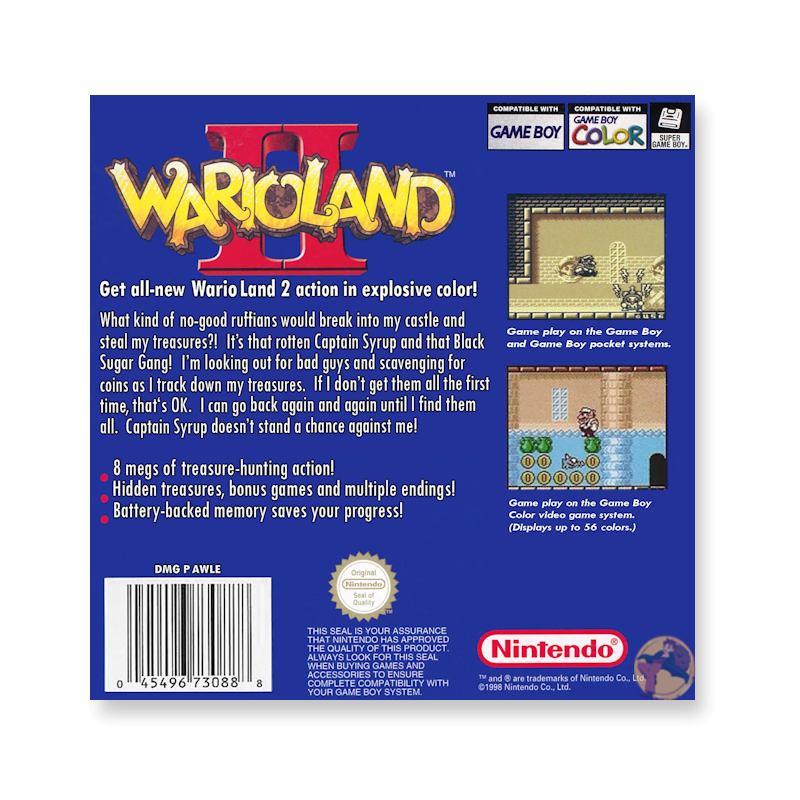 Wario Land II (Nintendo Game Boy Color)