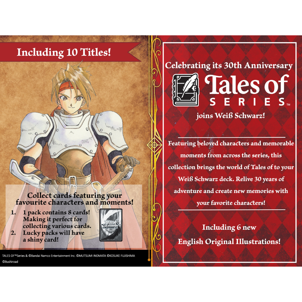 Weiss Schwarz: Tales of SERIES Booster Display [PRE-ORDER]