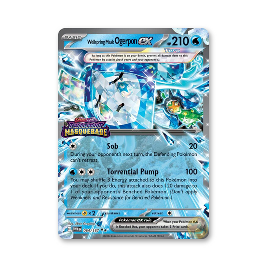 Wellspring Mask Ogerpon ex (Twilight Masquerade Stamp) - 064/167 (Twilight Masquerade)