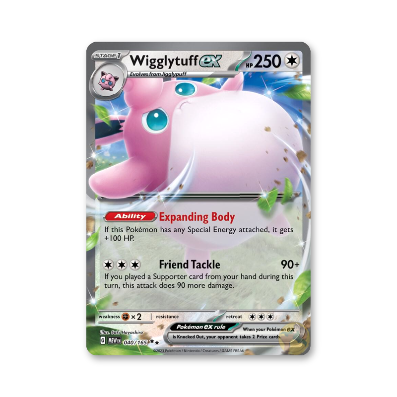 Wigglytuff ex - 040/165 (Scarlet & Violet 151)