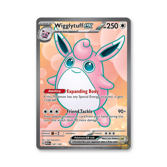 Wigglytuff ex - 187/165 (Scarlet & Violet 151)