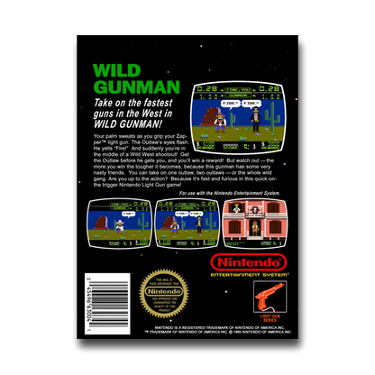 Wild Gunman [5 Screw] (Nintendo NES)