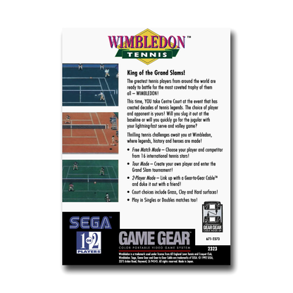 Wimbledon Tennis (Sega Game Gear)