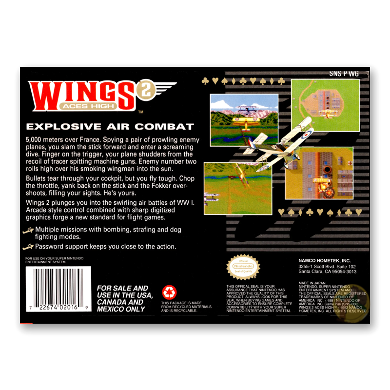 Wings 2: Aces High (Nintendo SNES)