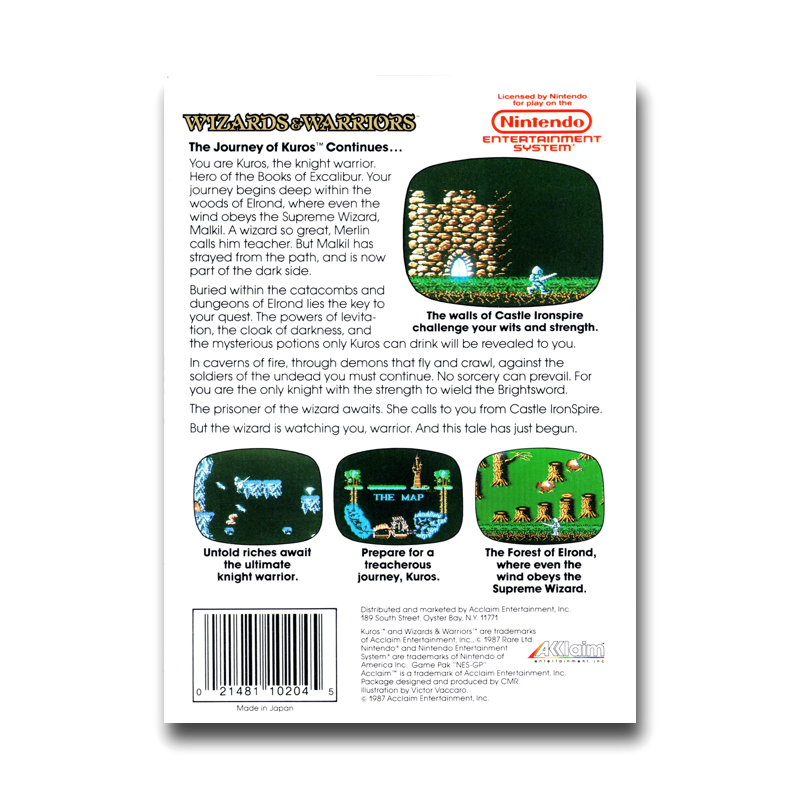 Wizards & Warriors (Nintendo NES)