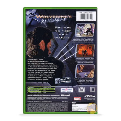 X2: Wolverine's Revenge (Microsoft Xbox)