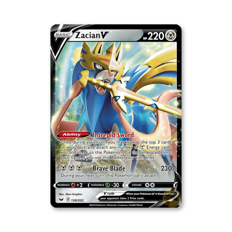 Zacian V - 138/202 (Sword & Shield Base Set)