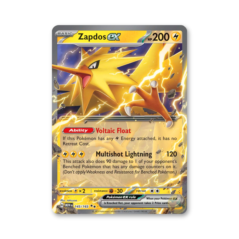 Zapdos ex - 145/165 (Scarlet & Violet 151)