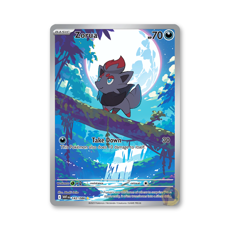 Zorua 142/086 (White Flare)
