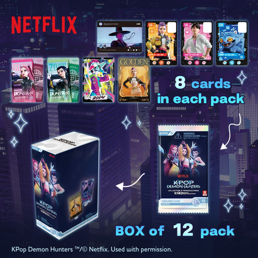 Kpop Demon Hunters: World Tour Collectible Cards - Energy Edition 001 Booster Pack (Kayou NA) [8 Cards]