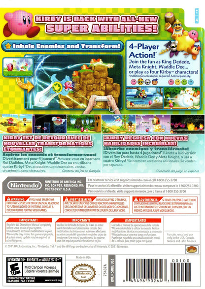 Kirby's Return to Dream Land (Nintendo Wii, 2011)