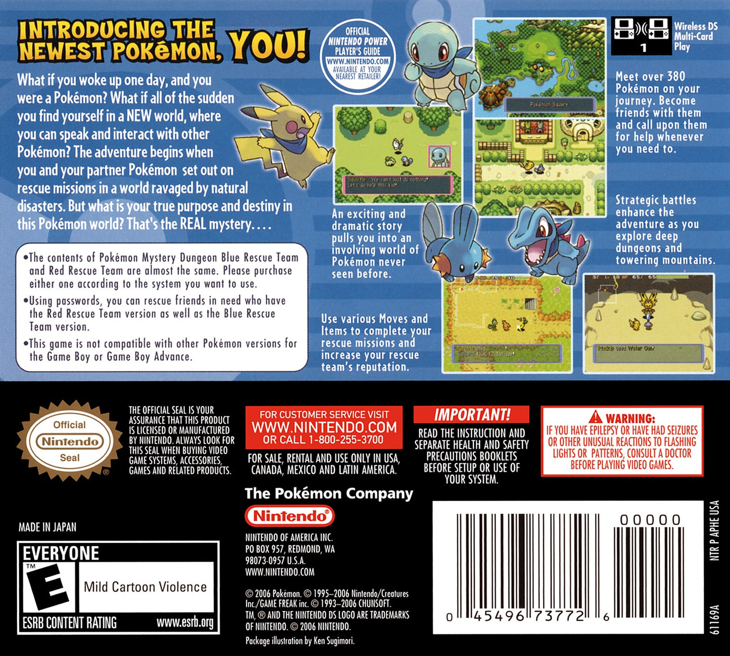 Pokémon Mystery Dungeon: Blue Rescue Team (Nintendo DS)