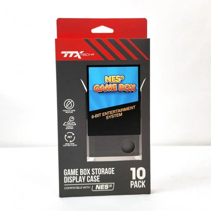 Game Box Storage Display Case for Nintendo NES [10 Pack]