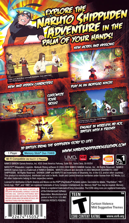 Naruto Shippuden Legends: Akatsuki Rising (Sony PlayStation Portable)