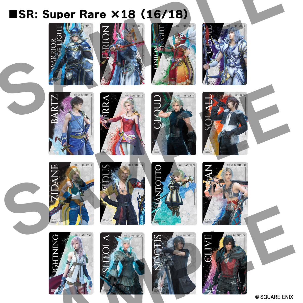 Square Enix Gallery Cards Vol. 01: Final Fantasy 40th Anniversary Collection Booster Display