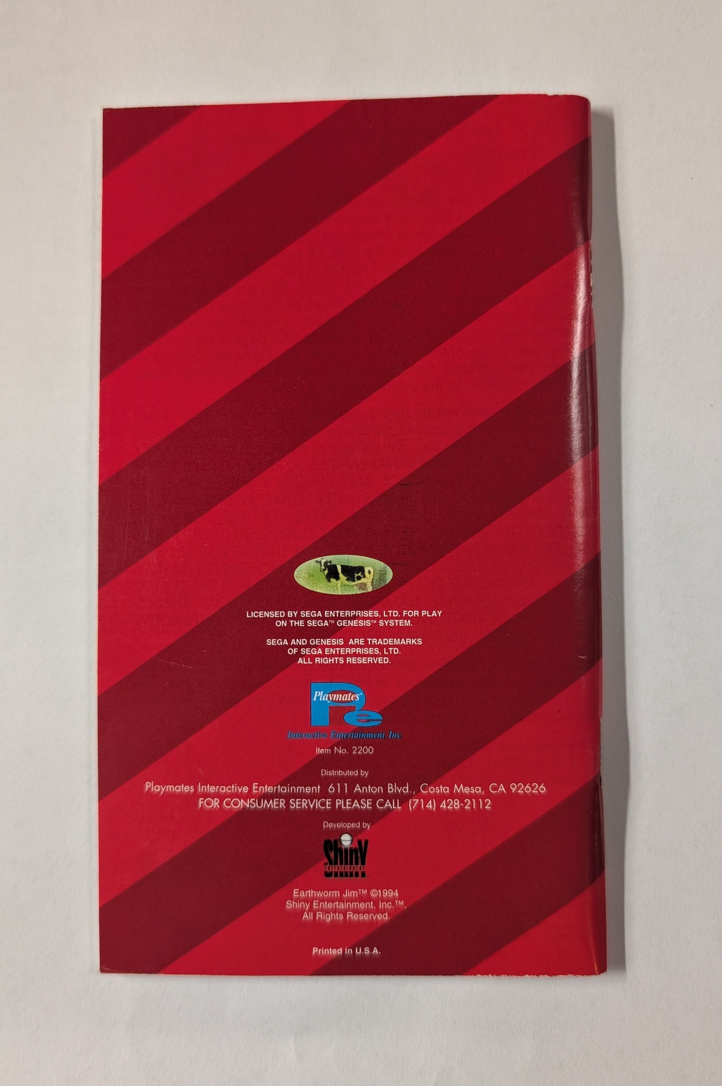 Earthworm Jim [Cardboard Box] (Sega Genesis)