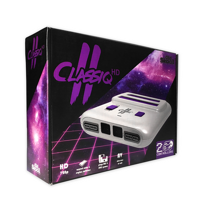 Classiq 2 HD Console - Gray/Purple (NES & SNES)