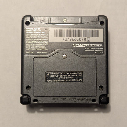 Game Boy Advance SP System - Graphite Black - AGS-101 [Backlit Display]