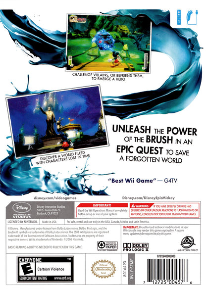 Disney Epic Mickey (Nintendo Wii)