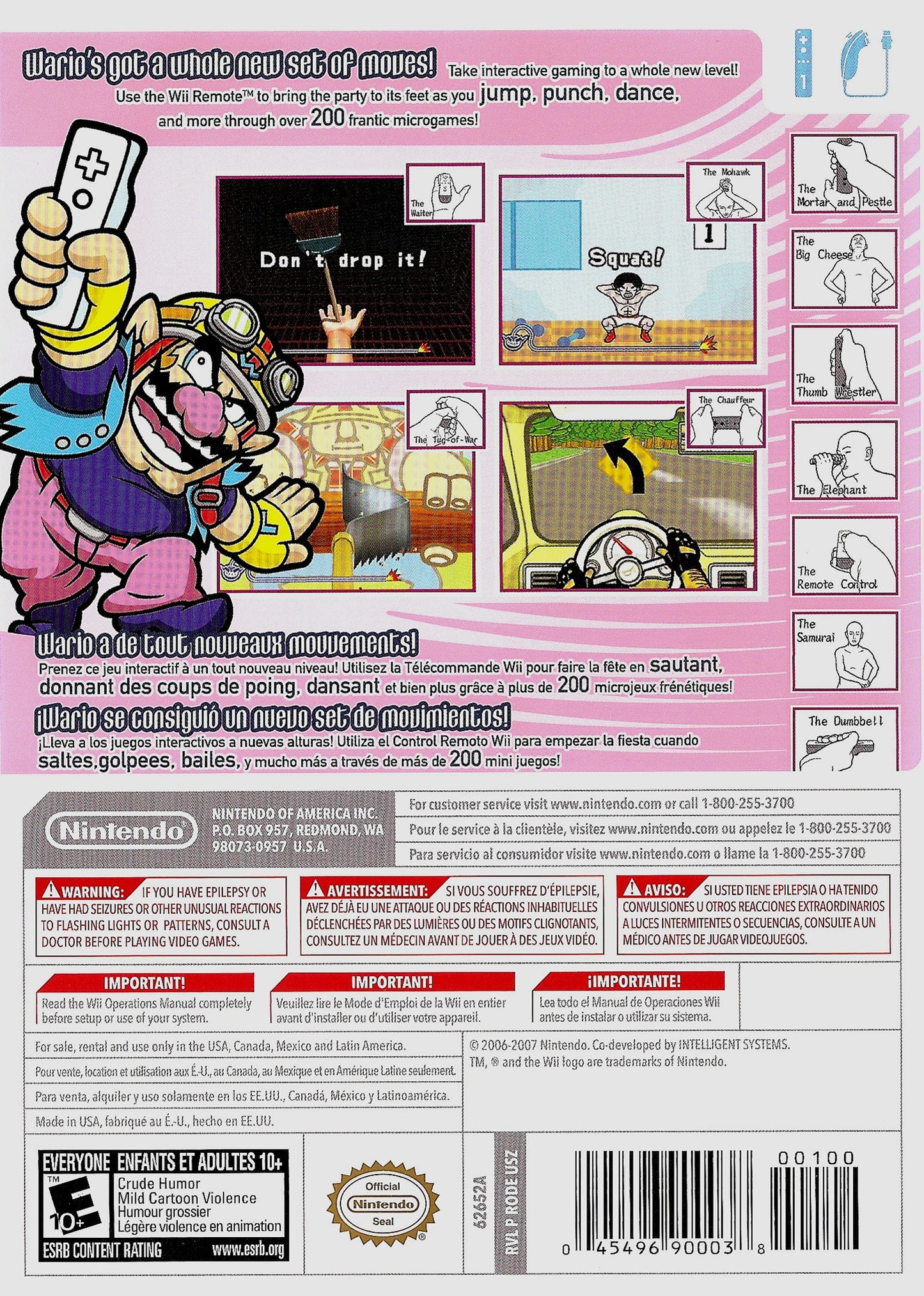 WarioWare: Smooth Moves (Nintendo Wii, 2006)